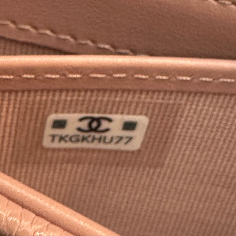 Brand New Chanel Caviar Pink Quilted Women's Long Flap Wallet. - Picture 6 of 6